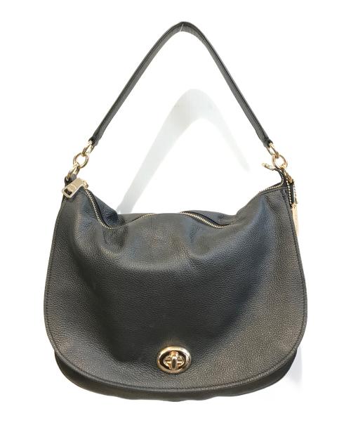 COACH（コーチ）COACH (コーチ) ターンロックホーボー　36762 ブラックの古着・服飾アイテム