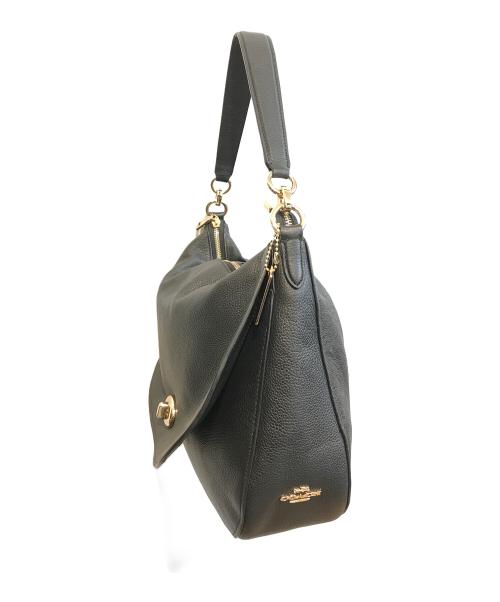 COACH（コーチ）COACH (コーチ) ターンロックホーボー　36762 ブラックの古着・服飾アイテム