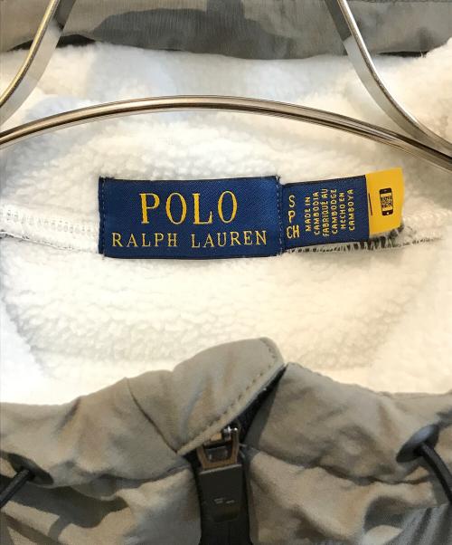 POLO RALPH LAUREN（ポロ・ラルフローレン）POLO RALPH LAUREN (ポロ・ラルフローレン) 切替ジップパーカー グリーン×グレー サイズ:Sの古着・服飾アイテム
