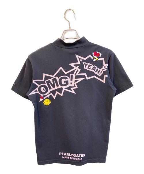PEARLY GATES（パーリーゲイツ）PEARLY GATES (パーリーゲイツ) ハイネックTシャツ　053-2267607 ブラック サイズ:4の古着・服飾アイテム