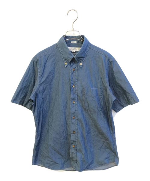 INDIVIDUALIZED SHIRTS（インディビジュアライズドシャツ）INDIVIDUALIZED SHIRTS (インディビジュアライズドシャツ) デニムシャツ インディゴ サイズ:16の古着・服飾アイテム