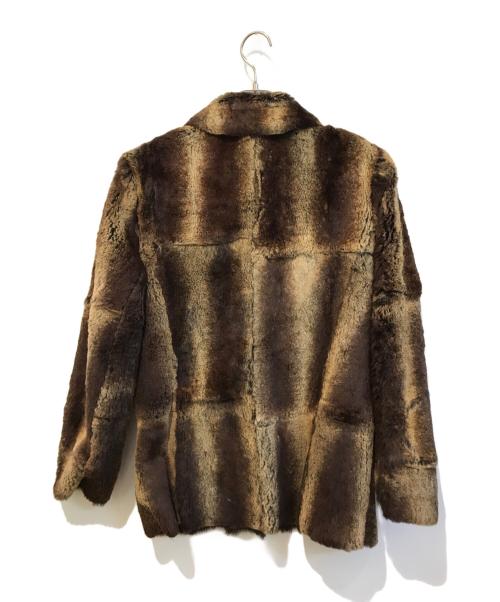 La Mode BALENCIAGA（ラモード バレンシアガ）La mode BALENCIAGA (ラモード バレンシアガ) ラビットファージャケット 2668-1417 ベージュ サイズ:40の古着・服飾アイテム