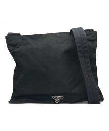 PRADA（プラダ）の古着「ナイロンショルダーバッグ」｜ブラック