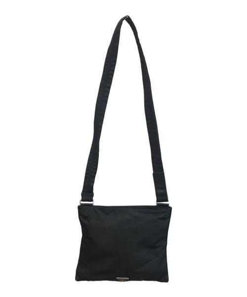 PRADA（プラダ）PRADA (プラダ) ナイロンショルダーバッグ ブラックの古着・服飾アイテム