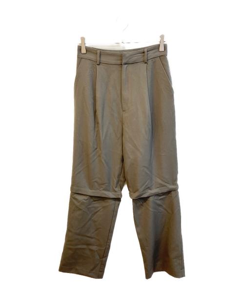 MAISON SPECIAL（メゾンスペシャル）MAISON SPECIAL (メゾンスペシャル) 2way Two Tuck Wide Pants　21232465311 グレー サイズ:38の古着・服飾アイテム