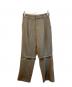 MAISON SPECIAL（メゾンスペシャル）の古着「2way Two Tuck Wide Pants　21232465311」｜グレー