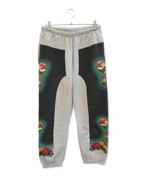 SUPREME（シュプリーム）Supreme (シュプリーム) Jean Paul GAULTIER (ジャンポールゴルチェ) Floral Print Sweatpants グレー サイズ:Ｍの古着・服飾アイテム