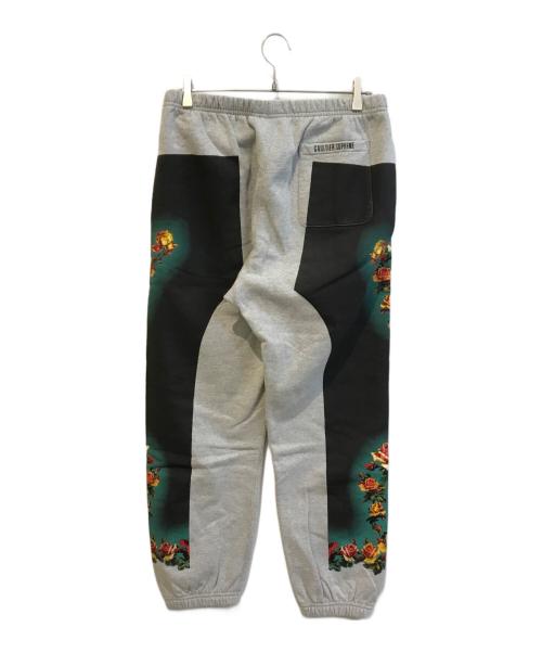 SUPREME（シュプリーム）Supreme (シュプリーム) Jean Paul GAULTIER (ジャンポールゴルチェ) Floral Print Sweatpants グレー サイズ:Ｍの古着・服飾アイテム