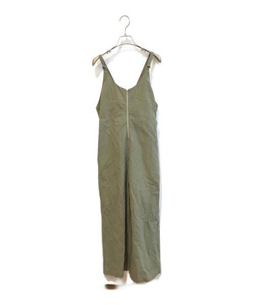 JOHNBULL（ジョンブル）JOHNBULL (ジョンブル) コットンリネン バックツイル サロペット カーキ サイズ:Mの古着・服飾アイテム