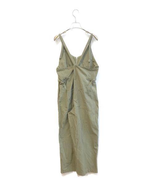 JOHNBULL（ジョンブル）JOHNBULL (ジョンブル) コットンリネン バックツイル サロペット カーキ サイズ:Mの古着・服飾アイテム