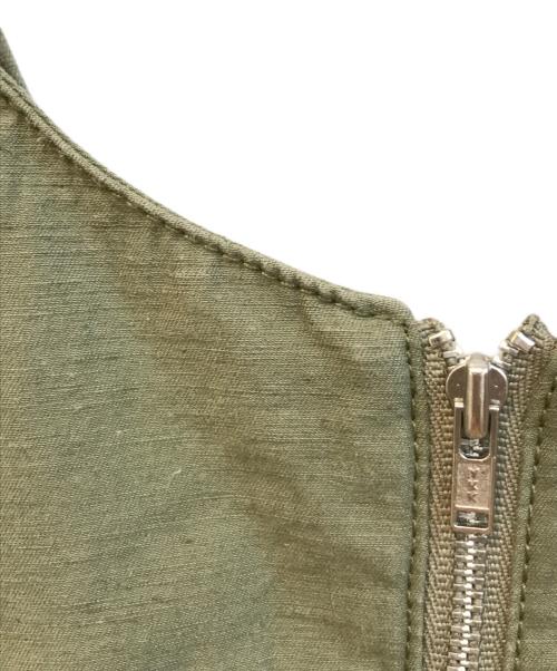 JOHNBULL（ジョンブル）JOHNBULL (ジョンブル) コットンリネン バックツイル サロペット カーキ サイズ:Mの古着・服飾アイテム