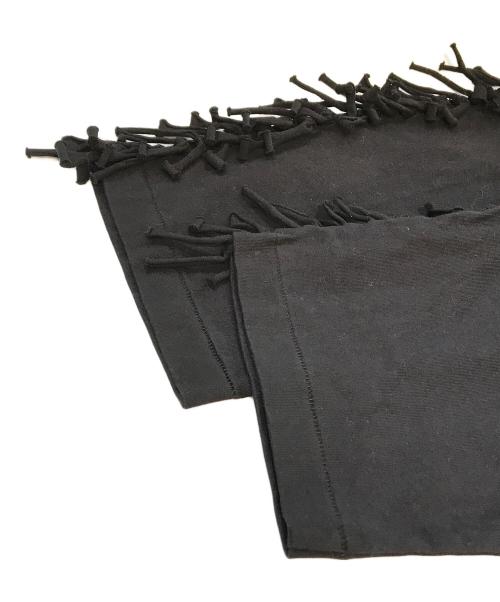 TOGA ARCHIVES（トーガアーカイブス）TOGA ARCHIVES (トーガアーカイブス) FRUIT OF THE LOOM (フルーツオブザルーム) Fringe top　TC22-JK505 ブラック サイズ:Mの古着・服飾アイテム