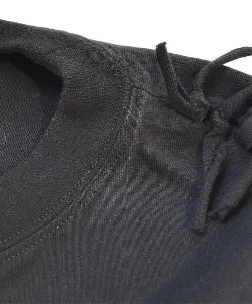 TOGA ARCHIVES（トーガアーカイブス）TOGA ARCHIVES (トーガアーカイブス) FRUIT OF THE LOOM (フルーツオブザルーム) Fringe top　TC22-JK505 ブラック サイズ:Mの古着・服飾アイテム