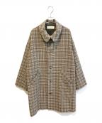 BEAMS BOYビームスボーイ）の古着「ガンクラブ チェック コート　13-19-0098-803」｜ブラウン