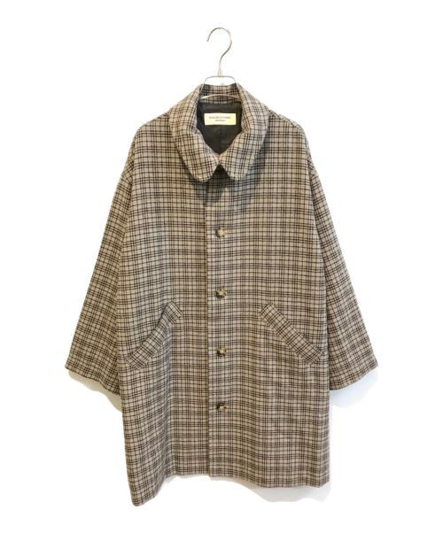 BEAMS BOY（ビームスボーイ）BEAMS BOY (ビームスボーイ) ガンクラブ チェック コート　13-19-0098-803 ブラウン サイズ:1の古着・服飾アイテム