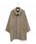 BEAMS BOY（ビームスボーイ）の古着「ガンクラブ チェック コート　13-19-0098-803」｜ブラウン