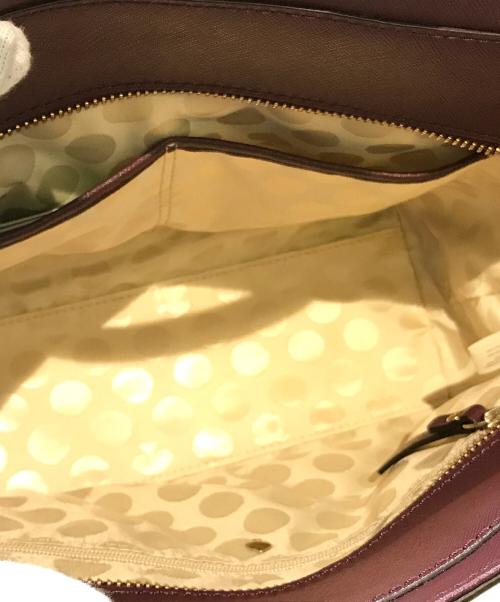 Kate Spade（ケイトスペード）Kate Spade (ケイトスペード) バイカラーショルダーバッグ ワインレッドの古着・服飾アイテム