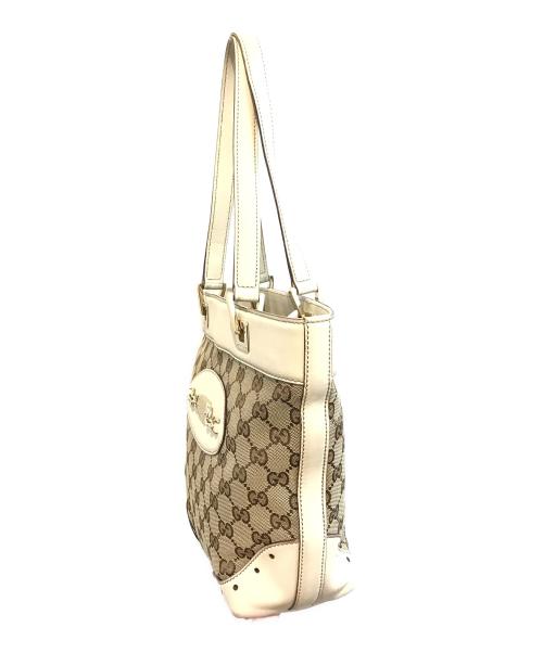 GUCCI（グッチ）GUCCI (グッチ) GGキャンバストートバッグ　145994 ベージュの古着・服飾アイテム
