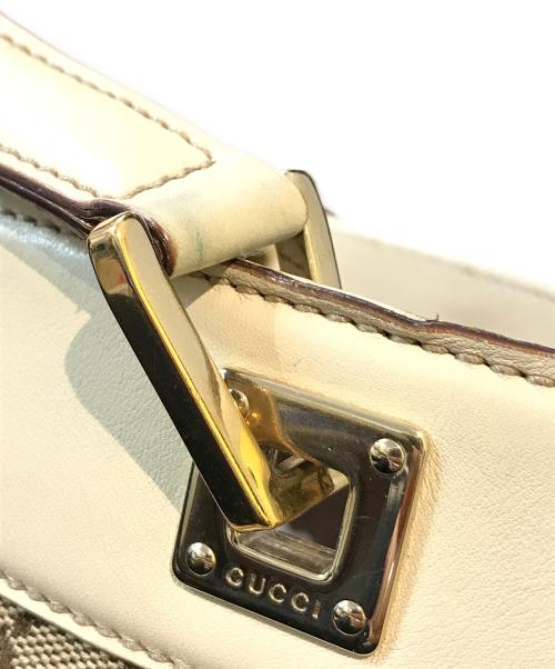 GUCCI（グッチ）GUCCI (グッチ) GGキャンバストートバッグ　145994 ベージュの古着・服飾アイテム