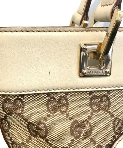 GUCCI（グッチ）GUCCI (グッチ) GGキャンバストートバッグ　145994 ベージュの古着・服飾アイテム