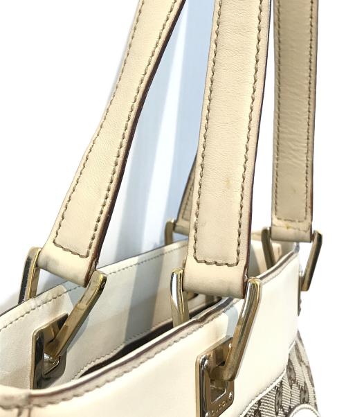 GUCCI（グッチ）GUCCI (グッチ) GGキャンバストートバッグ　145994 ベージュの古着・服飾アイテム