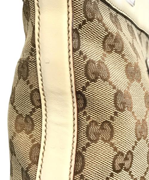 GUCCI（グッチ）GUCCI (グッチ) GGキャンバストートバッグ　145994 ベージュの古着・服飾アイテム