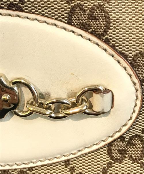 GUCCI（グッチ）GUCCI (グッチ) GGキャンバストートバッグ　145994 ベージュの古着・服飾アイテム