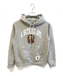 A BATHING APE（ア ベイシング エイプ）の古着「プリントパーカー 001GDI201001H」｜グレー