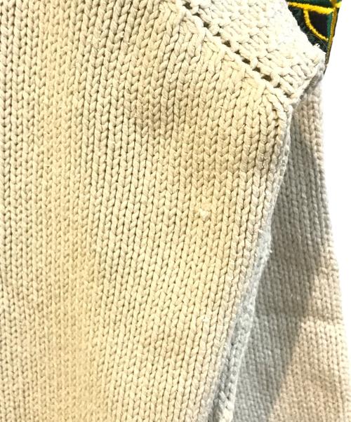 STONE ISLAND（ストーンアイランド）STONE ISLAND (ストーンアイランド) 00’Sシルクニット ホワイト サイズ:XLの古着・服飾アイテム