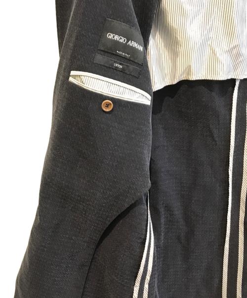 GIORGIO ARMANI（ジョルジョアルマーニ）GIORGIO ARMANI (ジョルジョアルマーニ) テーラードジャケット 8WGGG02B T00V5 ブラック サイズ:54の古着・服飾アイテム