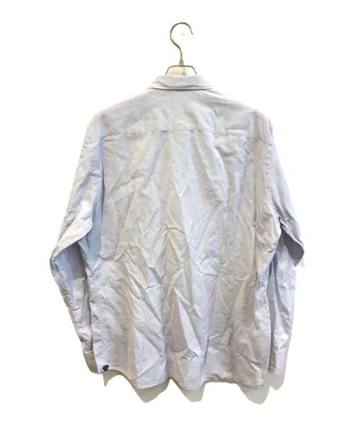 LARDINI（ラルディーニ）LARDINI (ラルディーニ) ブートニエール刺繍長袖シャツ スカイブルー サイズ:XLの古着・服飾アイテム