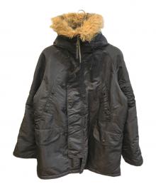 ALPHA（アルファ）の古着「N-3B ジャケット/フライトジャケット　20024-01」｜ブラック