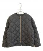 TAION×UNFILOタイオン×アンフィーロ）の古着「ノーカラーキルティングダウン　CM UK CW 0011」｜ブラック