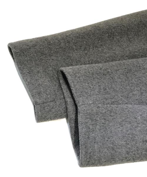 JOURNAL STANDARD（ジャーナルスタンダード）JOURNAL STANDARD (ジャーナルスタンダード) スーパー140ビーバーノーカラーショートコート　24020400911030 グレー サイズ:36の古着・服飾アイテム