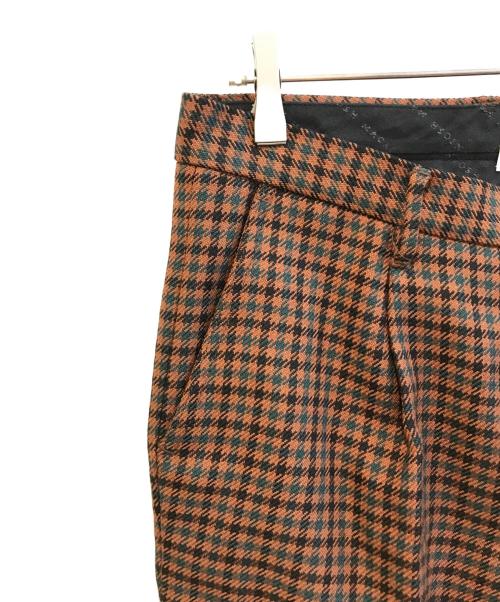 MACKINTOSH（マッキントッシュ）MACKINTOSH (マッキントッシュ) チェックタックパンツ ブラウン サイズ:W31の古着・服飾アイテム