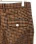 中古・古着 MACKINTOSH (マッキントッシュ) チェックタックパンツ ブラウン サイズ:W31：5000円