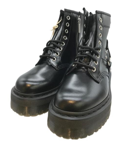 Dr.Martens（ドクターマーチン）Dr.Martens (ドクターマーチン) 1460 QUAD HARNESS 8 ホール ブーツ　42718001 ブラック サイズ:UK5(24cm)の古着・服飾アイテム