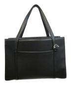 Cartierカルティエ）の古着「レザートートバッグ」｜ブラック