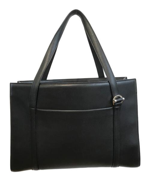 Cartier（カルティエ）Cartier (カルティエ) レザートートバッグ ブラックの古着・服飾アイテム