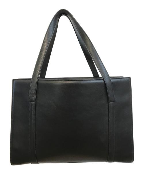 Cartier（カルティエ）Cartier (カルティエ) レザートートバッグ ブラックの古着・服飾アイテム