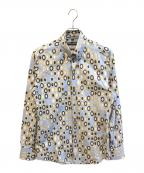DOLCE & GABBANAドルチェ＆ガッバーナ）の古着「総柄シャツ」｜ブルー