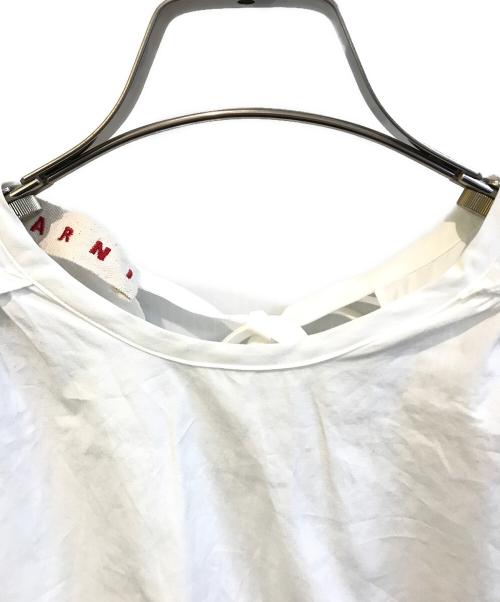 MARNI（マルニ）MARNI (マルニ) コットンポプリン ギャザーショルダーブラウス CAMA0462A1 ホワイト サイズ:Sの古着・服飾アイテム