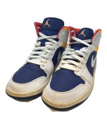 NIKE（ナイキ）の古着「AIR JORDAN 1 MID　554724-131」｜ホワイト×ブルー
