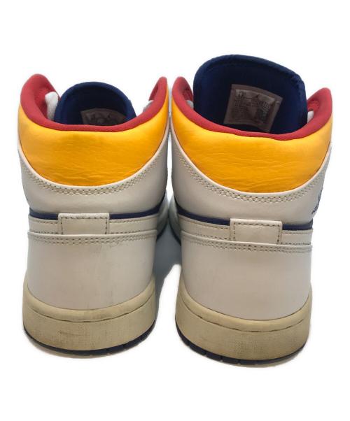 NIKE（ナイキ）NIKE (ナイキ) AIR JORDAN 1 MID　554724-131 ホワイト×ブルー サイズ:26.5の古着・服飾アイテム