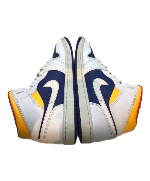 NIKE（ナイキ）NIKE (ナイキ) AIR JORDAN 1 MID　554724-131 ホワイト×ブルー サイズ:26.5の古着・服飾アイテム