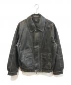 DIMITRI BLACKディミトリブラック）の古着「フェイクレザージャケット」｜ブラック