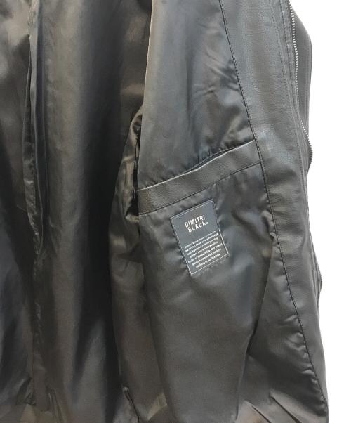 DIMITRI BLACK（ディミトリブラック）DIMITRI BLACK (ディミトリブラック) フェイクレザージャケット ブラック サイズ:Lの古着・服飾アイテム