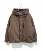 Sonny Labelサニーレーベル）の古着「フーディーダウンジャケット LA47-27T001」｜ブラウン