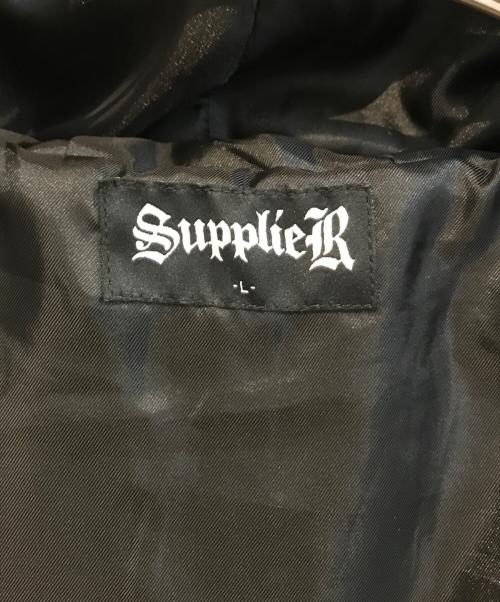 SUPPLIER（サプライヤー）SUPPLIER (サプライヤー) Full-Zip Faux Fur Jacket ブラック サイズ:Lの古着・服飾アイテム