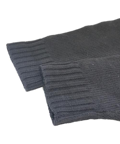 ARMANI JEANS（アルマーニジーンズ）ARMANI JEANS (アルマーニジーンズ) タートルネックアーガイルニット ブラック サイズ:Mの古着・服飾アイテム